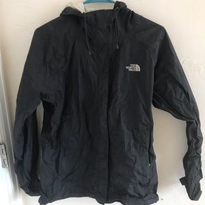 The North Face rain jacket - women's, black